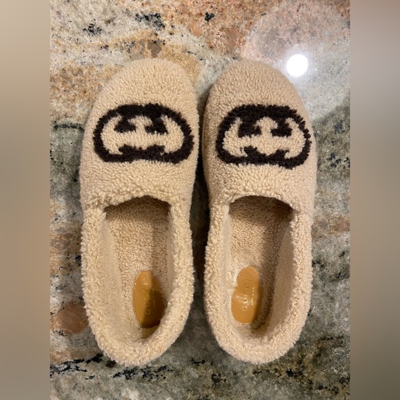 Gucci • Elsa 5 Interlocking G Sherpa Clog Slipper NWT New in Box Size 38 - Picture 2 of 16